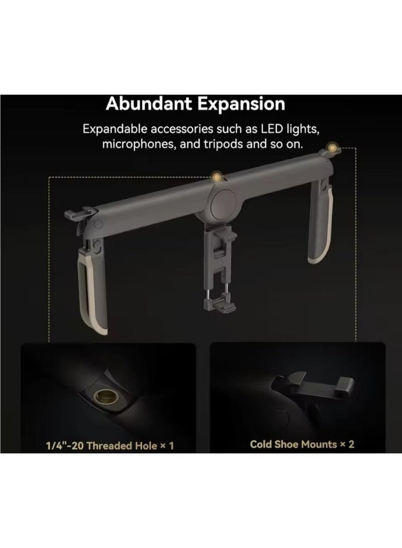 SMALLRIG قفص الهاتف المحمول القابل للطي العالمي SmallRig P20 | تصميم قطعة واحدة محمولة | تثبيت مزدوج اليد | يناسب الهواتف الذكية من 2.6 إلى 3.2 بوصة - Image 3